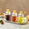 Glass Oil Dispenser Bottle with Press Type Metered Pour Control
