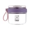 Portable Salad Cup With Lid Spoon Double Layer Oatmeal Yogurt Breakfast Cup 4