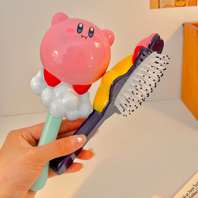 Cute Kirby Air Cushion Comb Anti Tangle Scalp Massage Hair Brush 2