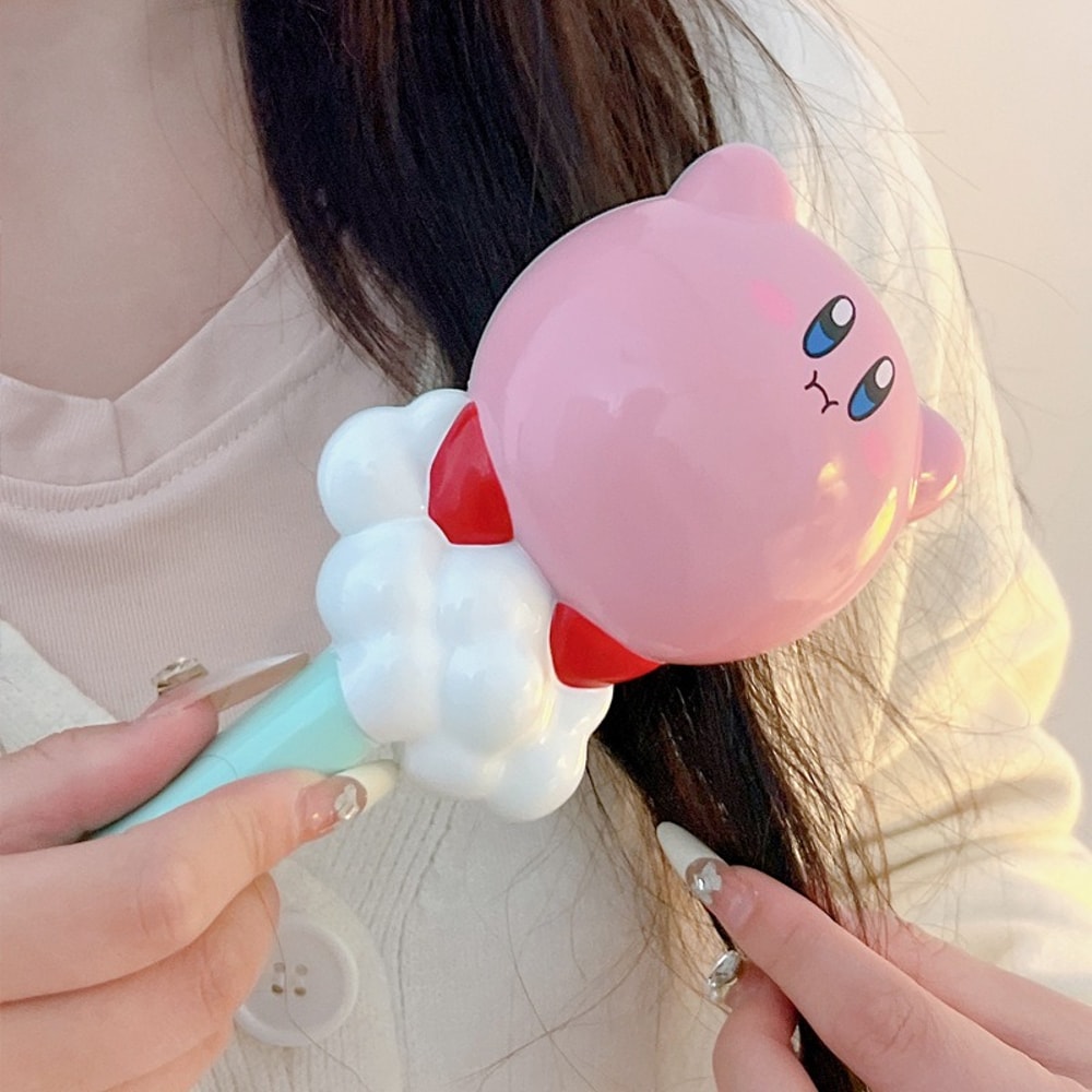 Cute Kirby Air Cushion Comb Anti Tangle Scalp Massage Hair Brush 4
