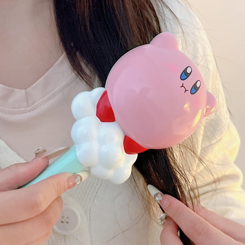 Cute Kirby Air Cushion Comb Anti Tangle Scalp Massage Hair Brush 4