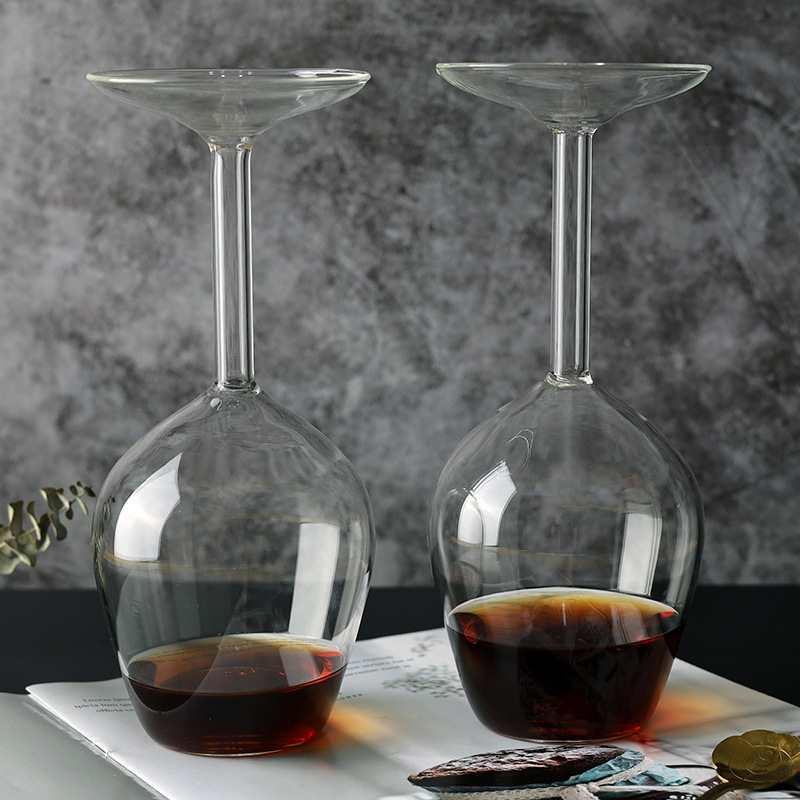 Upside Down Wine Glass For Whisky Cocktails And Home Bar Drinks 1