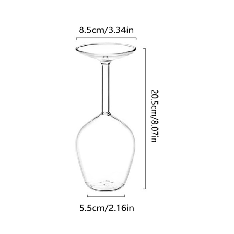 Upside Down Wine Glass For Whisky Cocktails And Home Bar Drinks 3