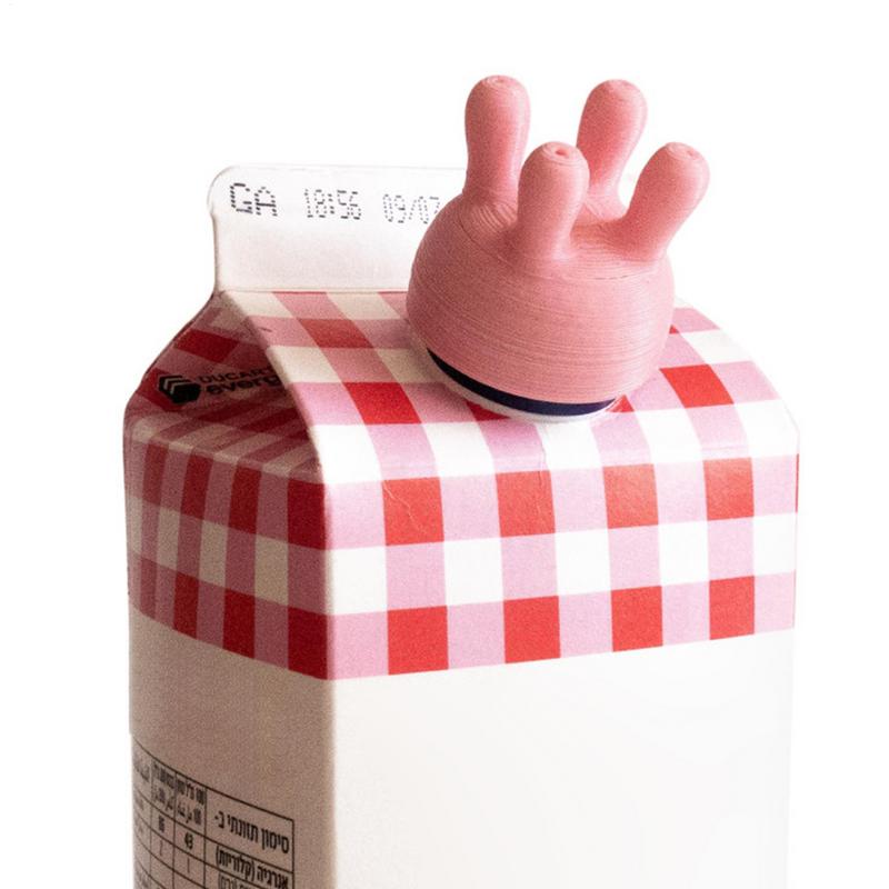 Funny Cow Udder Milk Carton Cap and Milk Pour Spout