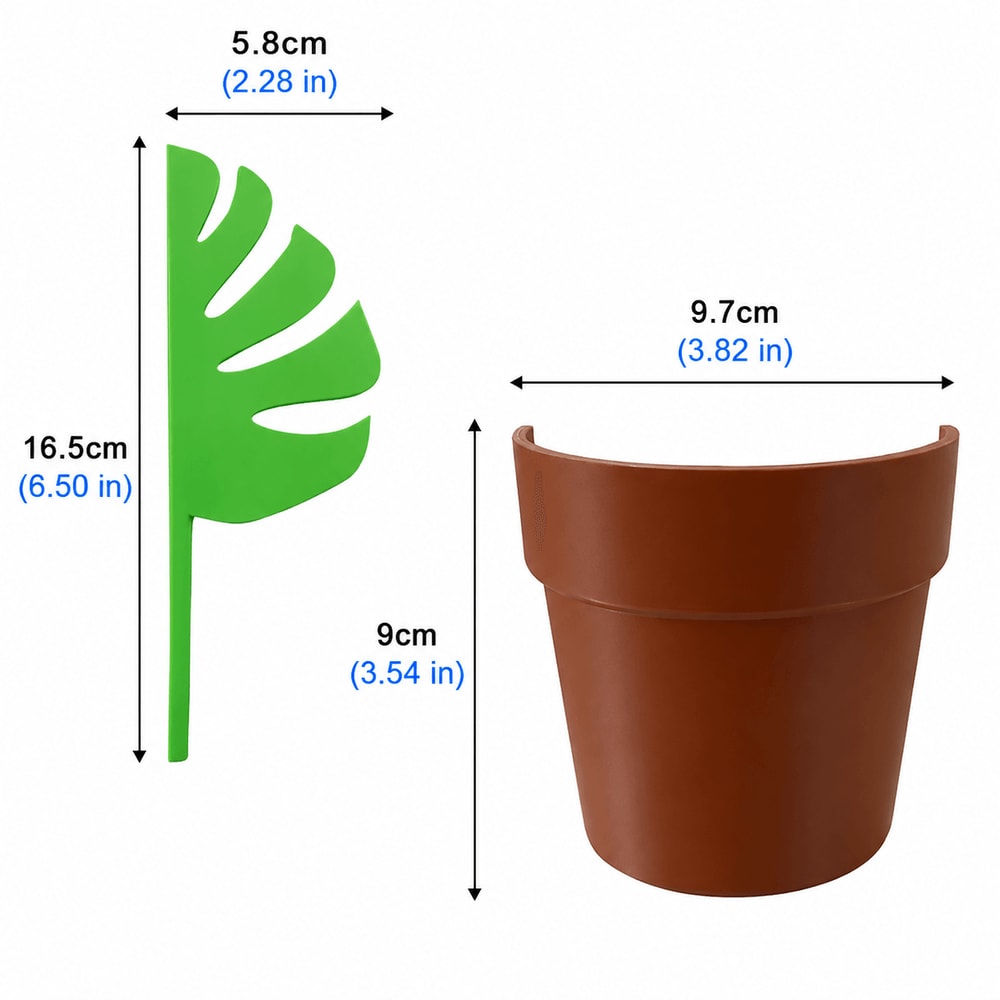 Monstera Mirror Bathroom Organizer And Jewelry Holder 5