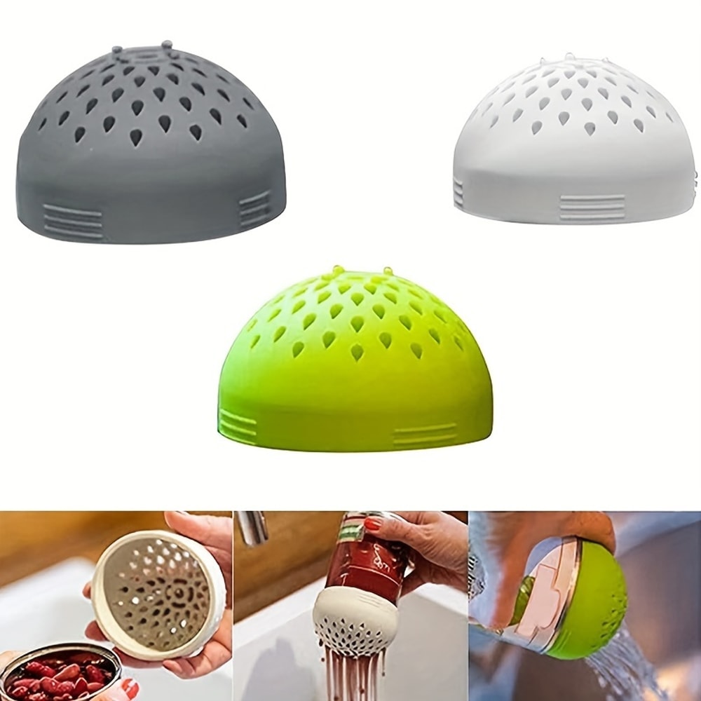 Silicone Can Filter Mini Strainer Compact Kitchen Sieve