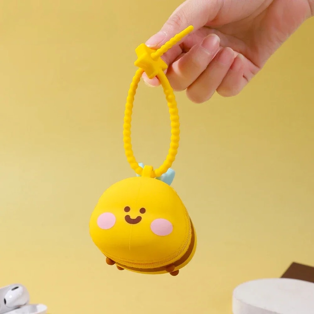 Cute Bee AirPods Case Wallet Cover For AirPods Pro Anti Lost Headphone Bag 3