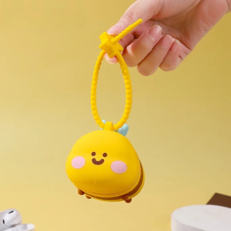 Cute Bee AirPods Case Wallet Cover For AirPods Pro Anti Lost Headphone Bag 3
