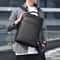 Executive PU Leather Laptop Backpack With USB Charging Port 0