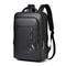 Executive PU Leather Laptop Backpack With USB Charging Port 2
