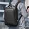 Executive PU Leather Laptop Backpack With USB Charging Port 5
