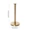 Gold Drill Free Kitchen Roll Holder Stainless Steel Paper Towel Rack
