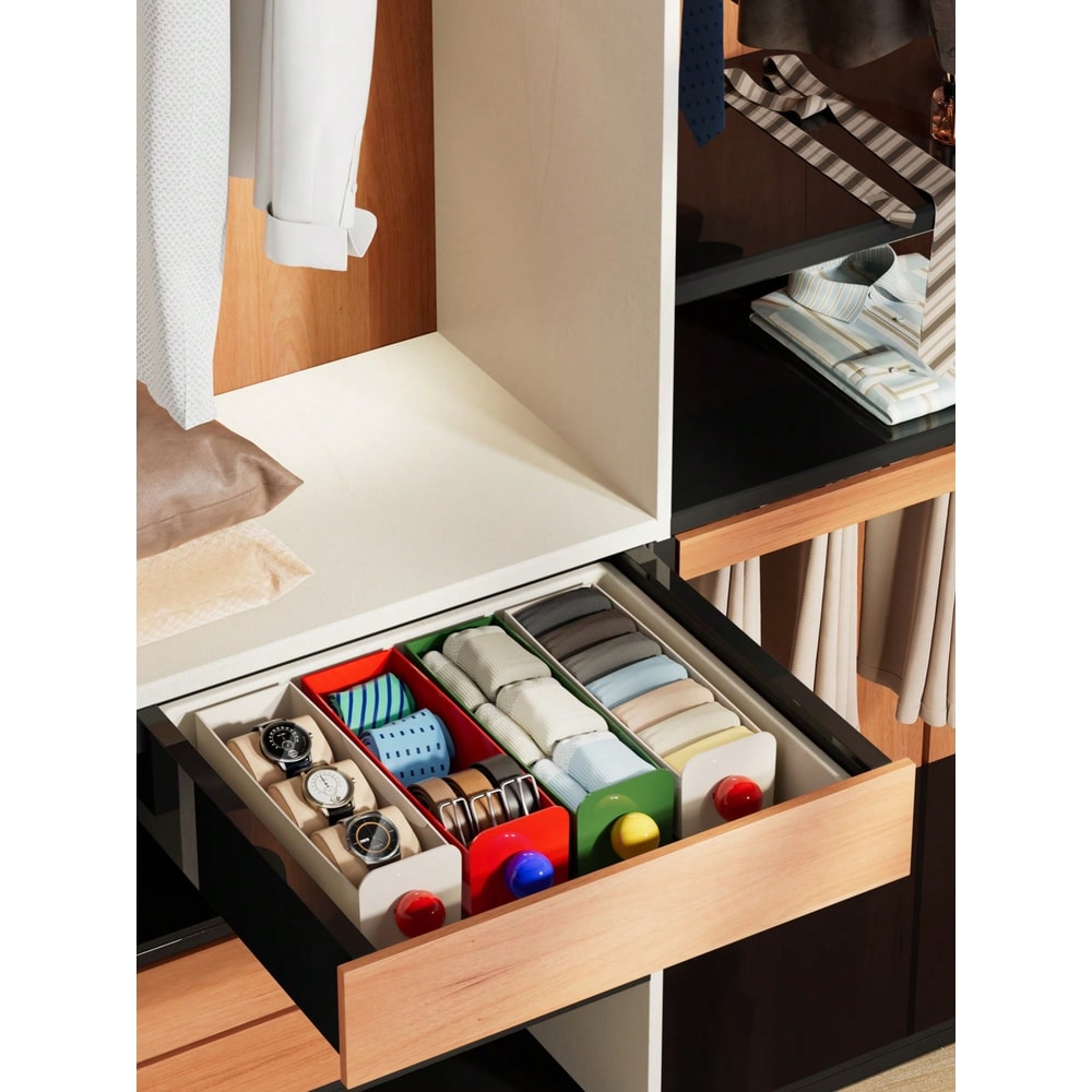 No Drill Under Desk Drawer Organizer Self Adhesive Hidden Storage Box