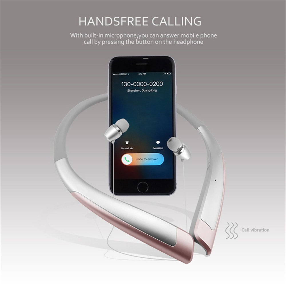 Wireless Neckband Bluetooth Earphones with Hands Free Calling