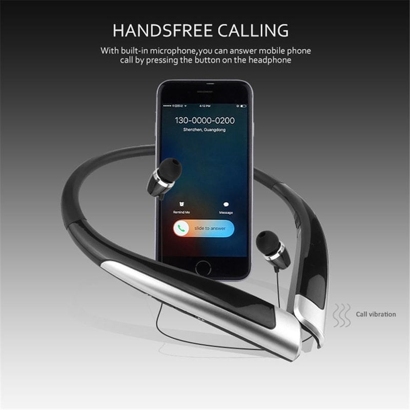 Wireless Neckband Bluetooth Earphones with Hands Free Calling