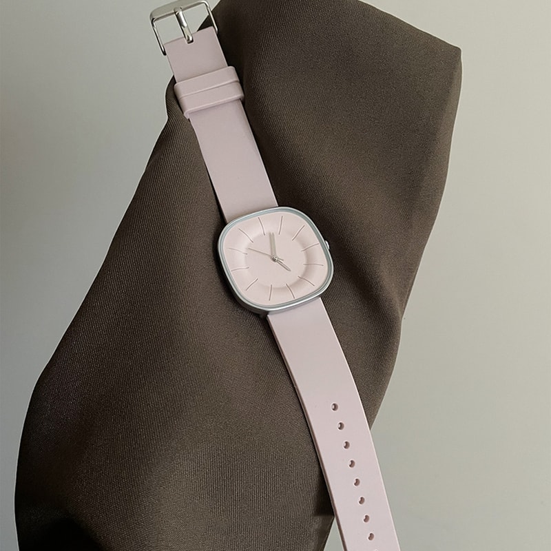 Luxury Womens Square Face Silicone Watch Waterproof Quartz Timepiece 2