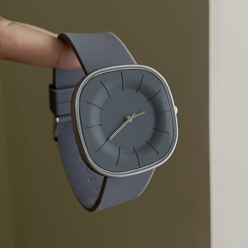 Luxury Womens Square Face Silicone Watch Waterproof Quartz Timepiece 7