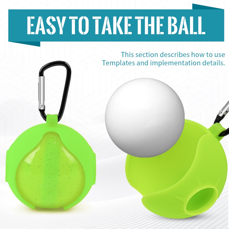 Premium Silicone Golf Ball Protector Cover Shockproof Portable Golf Accessory 2