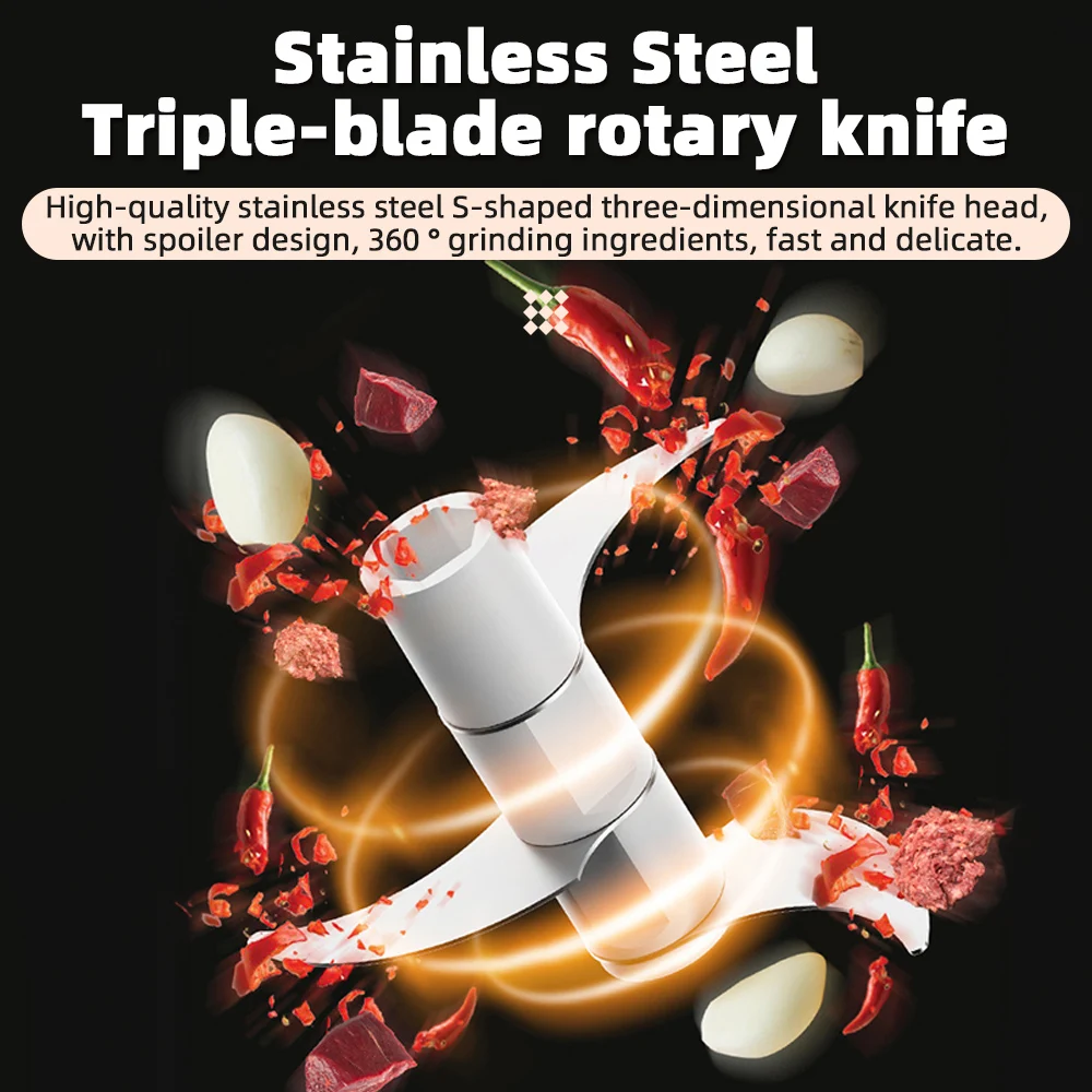 Manual Garlic Meat Mincer Easy Garlic Press Vegetable Chopper 3