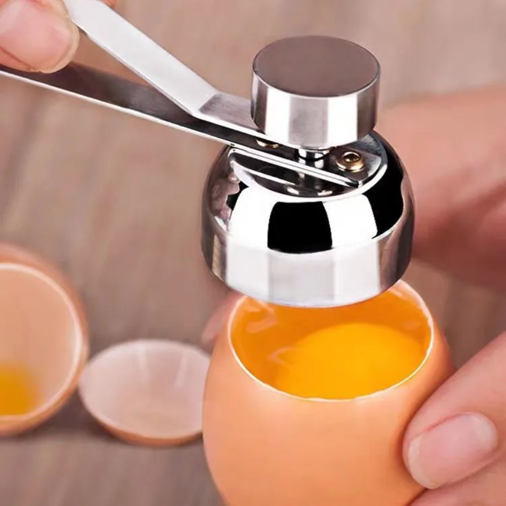 Premium Egg Topper Cutter Stainless Steel Egg Scissors Boiled & Raw Egg Shell Opener Tool
