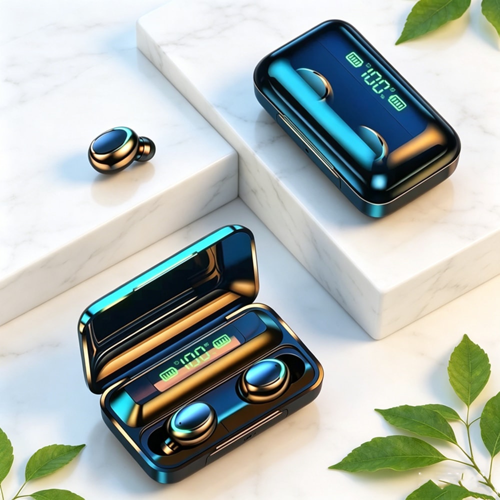 Wireless Bluetooth Earbuds with Touch Control & Deep Bass