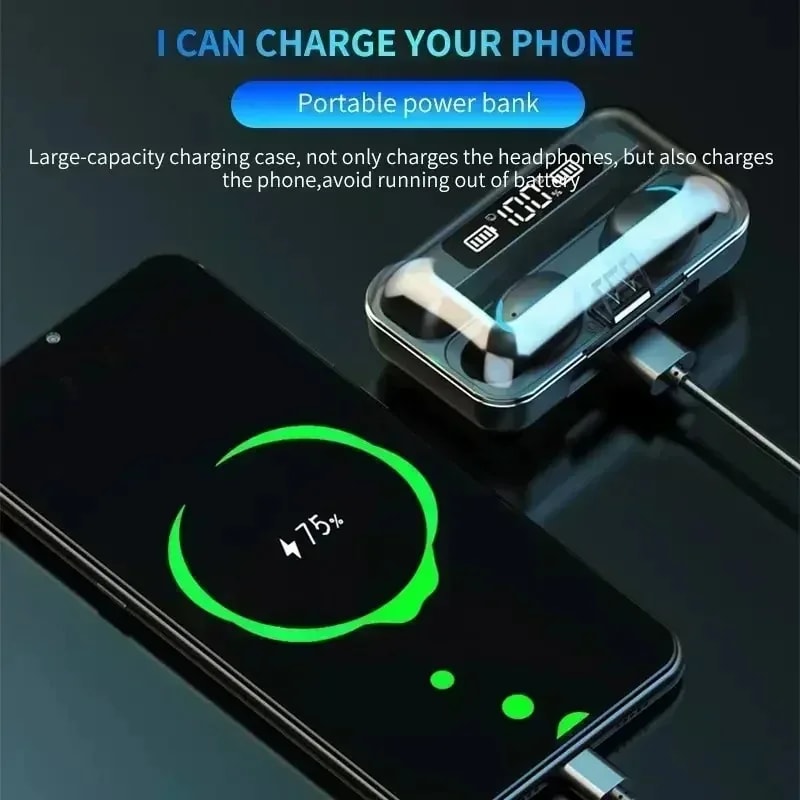 Wireless Bluetooth Earbuds with Touch Control & Deep Bass
