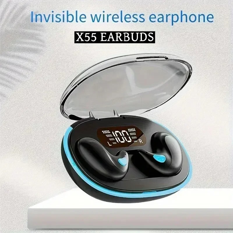 Ultra Clear Bluetooth Sleep Earbuds Mini Wireless Headphones with Mic for Calls & All Day Comfort