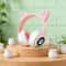 Cute Cat Wireless Headphones with RGB Ears & Noise Cancelling Microphone