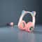 Cute Cat Wireless Headphones with RGB Ears & Noise Cancelling Microphone