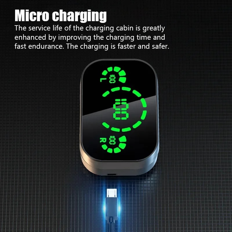 Premium Bluetooth TWS Earbuds with Charging Case Wireless Headphones with Mic