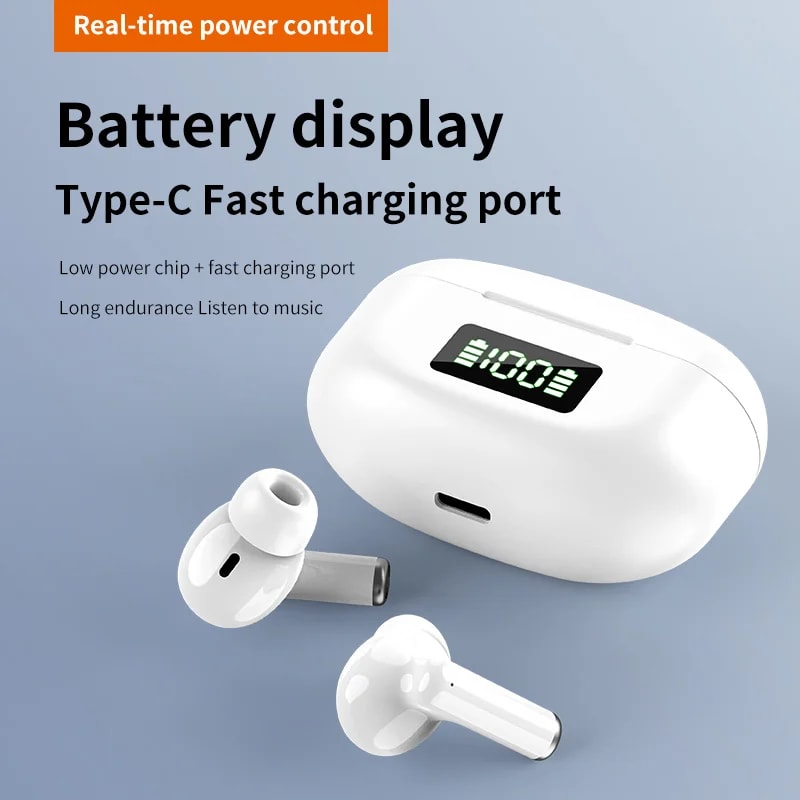 Wireless TWS Bluetooth Earbuds Noise Cancelling In Ear Headphones for Sports & Smartphones
