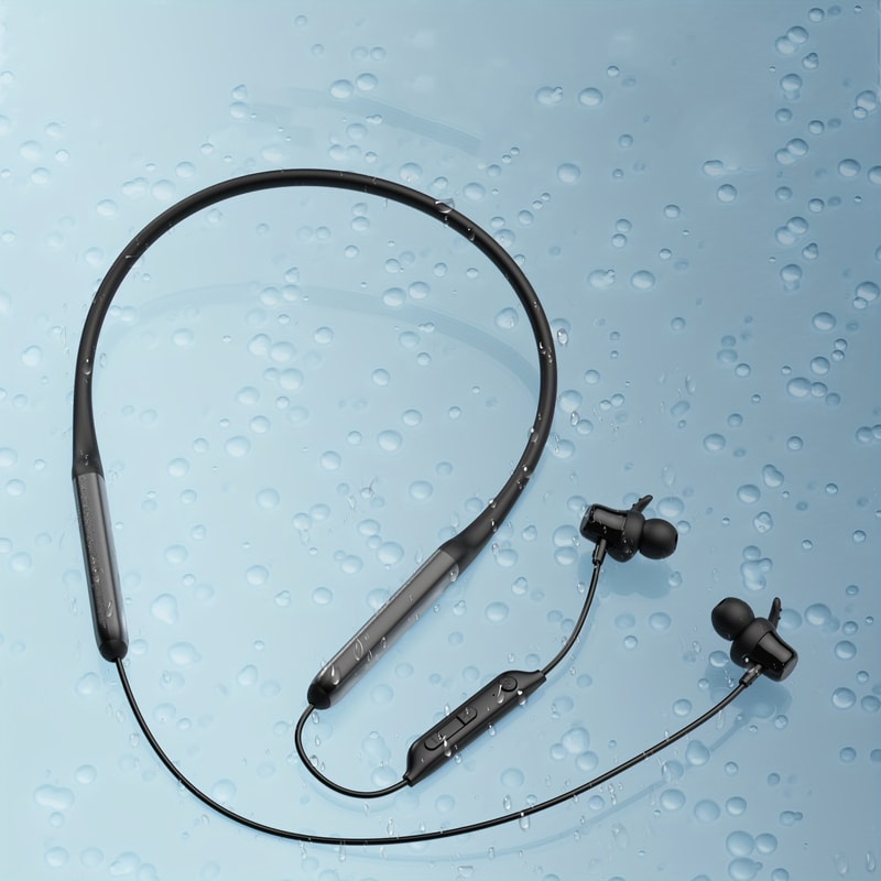 SportPro Wireless Neckband Earphones Bluetooth Sports Headphones With Clear Mic Anti Slip Controls 4