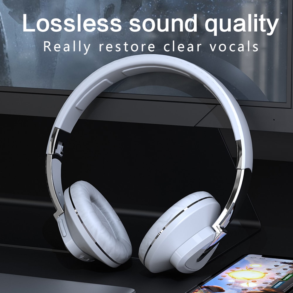 Wireless Bluetooth Foldable Headphones With HiFi Stereo Sound Mic 1