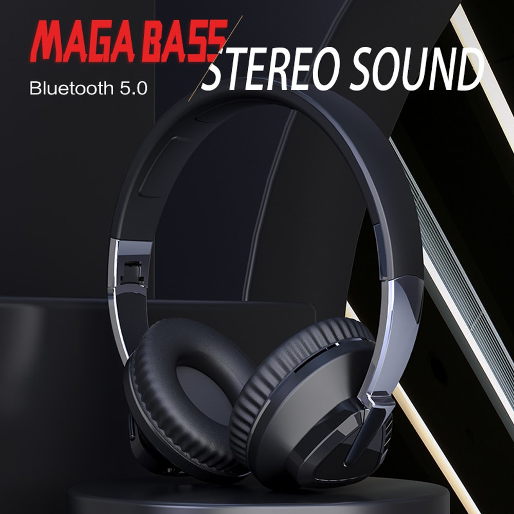 Wireless Bluetooth Foldable Headphones With HiFi Stereo Sound Mic 2