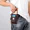 Mens Leather Mobile Phone Bag Multifunctional Waistpack Card Holder 3