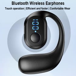 bluetooth wireless sports earphones with mic air conduction headphones for smartphones