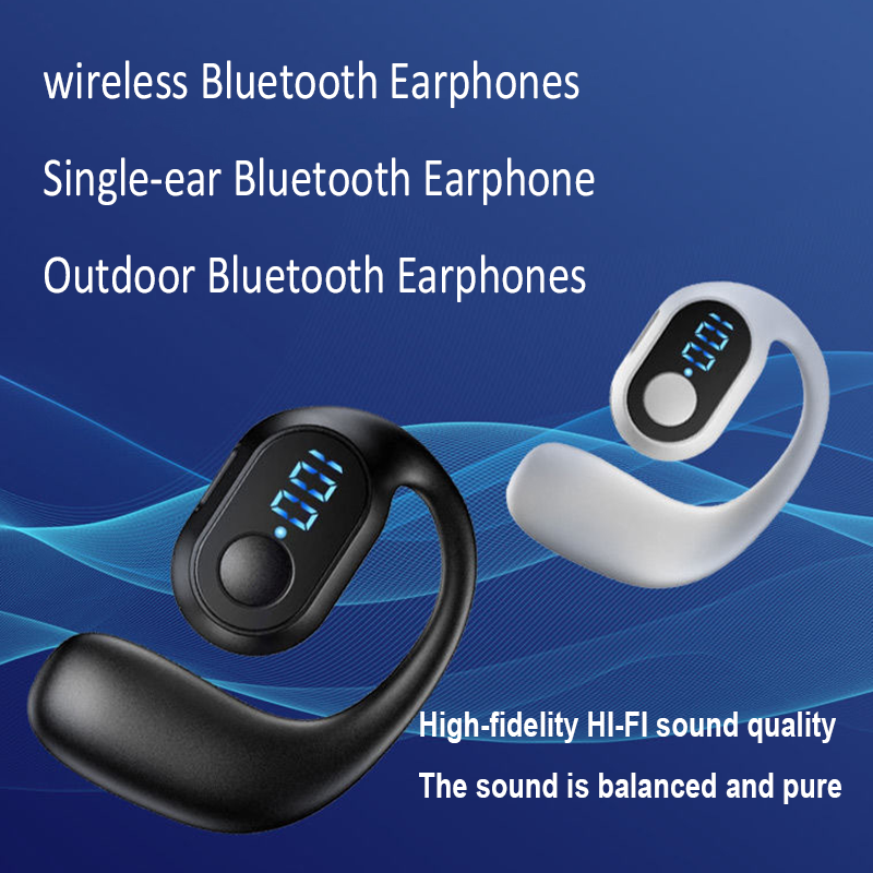 Bluetooth Wireless Sports Earphones with Mic Air Conduction Headphones for SmartPhones