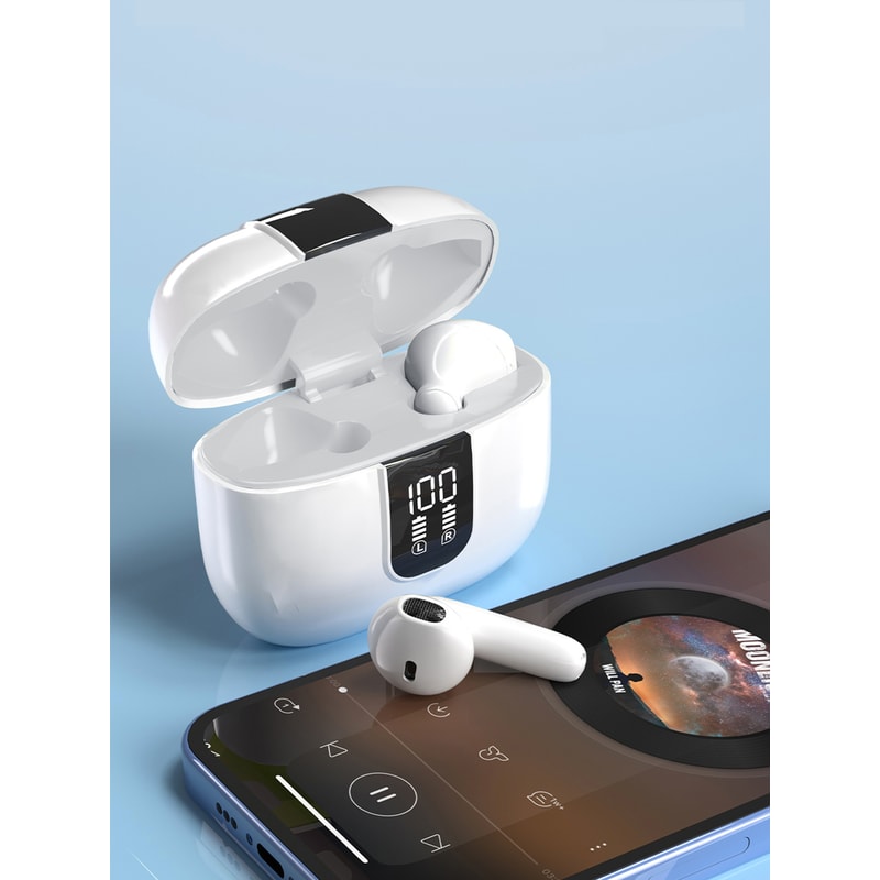 Sport TWS Wireless Earphones with LED Power Display & Long Battery Life