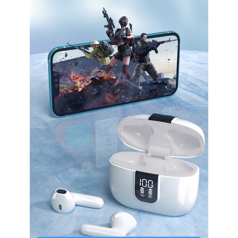 Sport TWS Wireless Earphones with LED Power Display & Long Battery Life