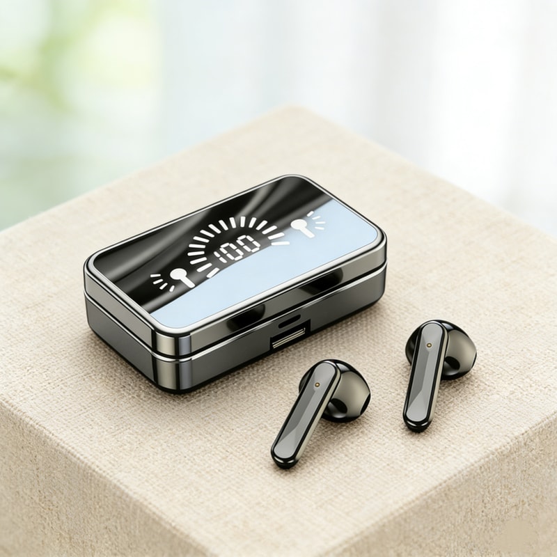 TWS Wireless Bluetooth Earbuds With Waterproof Stereo Sound 1