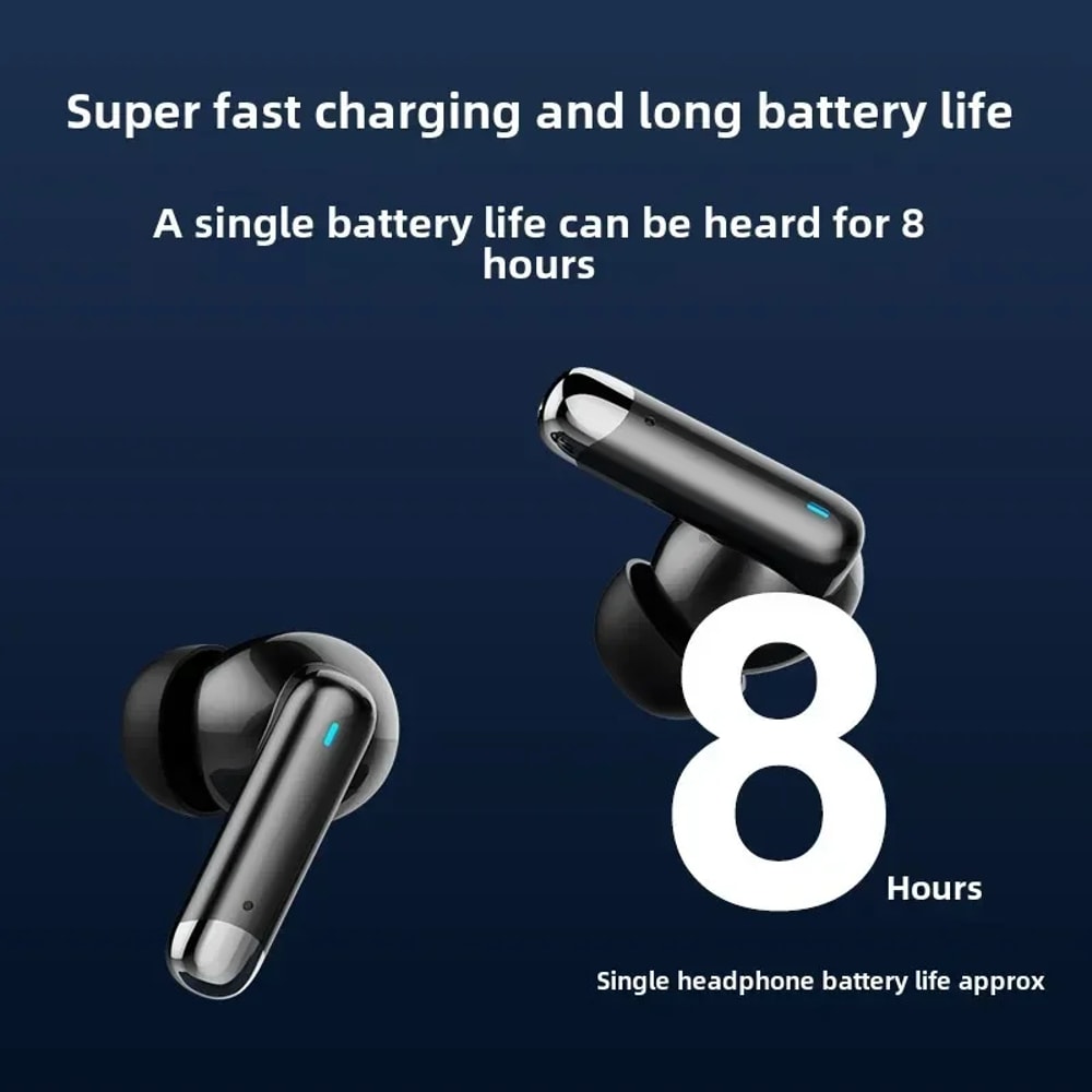 Premium Wireless Earbuds With Mic Bluetooth Headset Waterproof Noise Cancelling 5