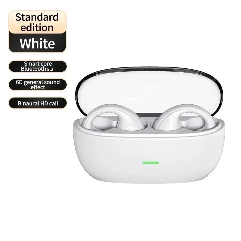 Advanced Bluetooth Clip On Earbuds with HD Call & Sports Audio Wireless TWS Headphones