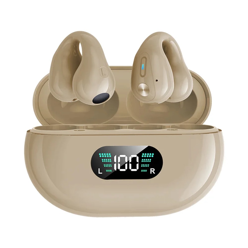 Wireless Bone Conduction Sports Headphones Bluetooth Earclip Earbuds with Touch Control
