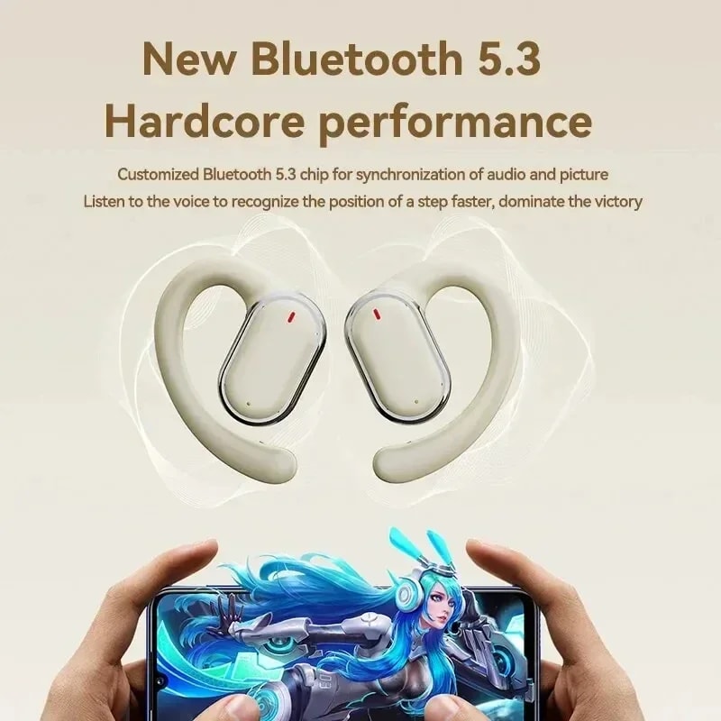 Performance Wireless Hanging Sports Earphones Bluetooth Waterproof Earbuds With Noise Reduction 3