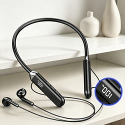 tws hifi sound wireless headphones neckband with long battery life & noise reduction