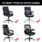 Thick Jacquard Stretch Office Chair Cover Dustproof Pet Scratch Resistant 5