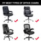 Thick Jacquard Stretch Office Chair Cover Dustproof Pet Scratch Resistant 5