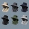 All Day Outdoor UV Protection Fishing Hiking Wide Brim Sun Hat With Neck Flap 0
