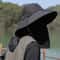All Day Outdoor UV Protection Fishing Hiking Wide Brim Sun Hat With Neck Flap 3
