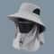 All Day Outdoor UV Protection Fishing Hiking Wide Brim Sun Hat With Neck Flap 6